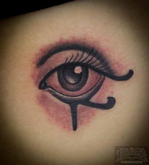 Back Body Egyptian Illuminati Eye Tattoo